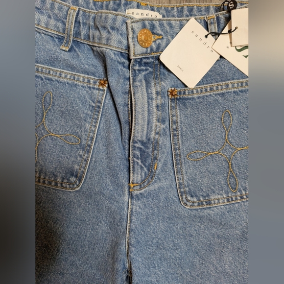 Sandro Jean Shorts Size 42 NWT - Picture 4 of 5